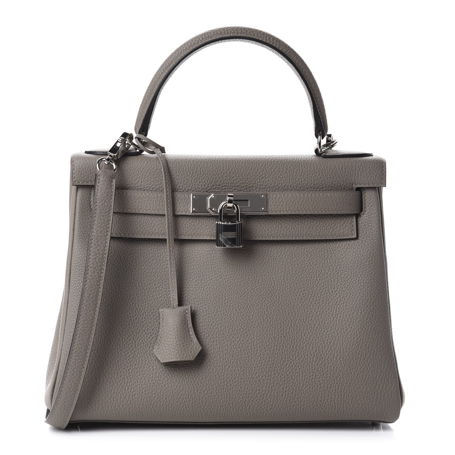 Hermes Togo Kelly Retourne 28 Gris Asphalte 1 of 10