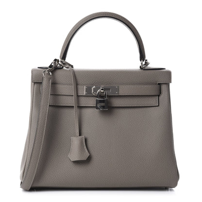 Hermes Togo Kelly Retourne 28 Gris Asphalte 1 of 10