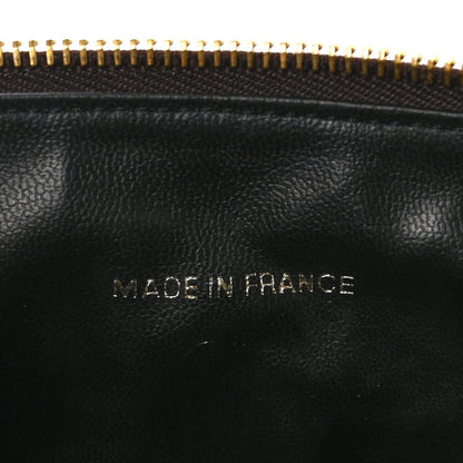 Chanel Caviar Vanity Cosmetic Case Brown 8 of 13