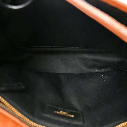 Saint Laurent Crinkled Calfskin Matelasse Monogram Medium Niki Chain Satchel Caramel 4 of 9