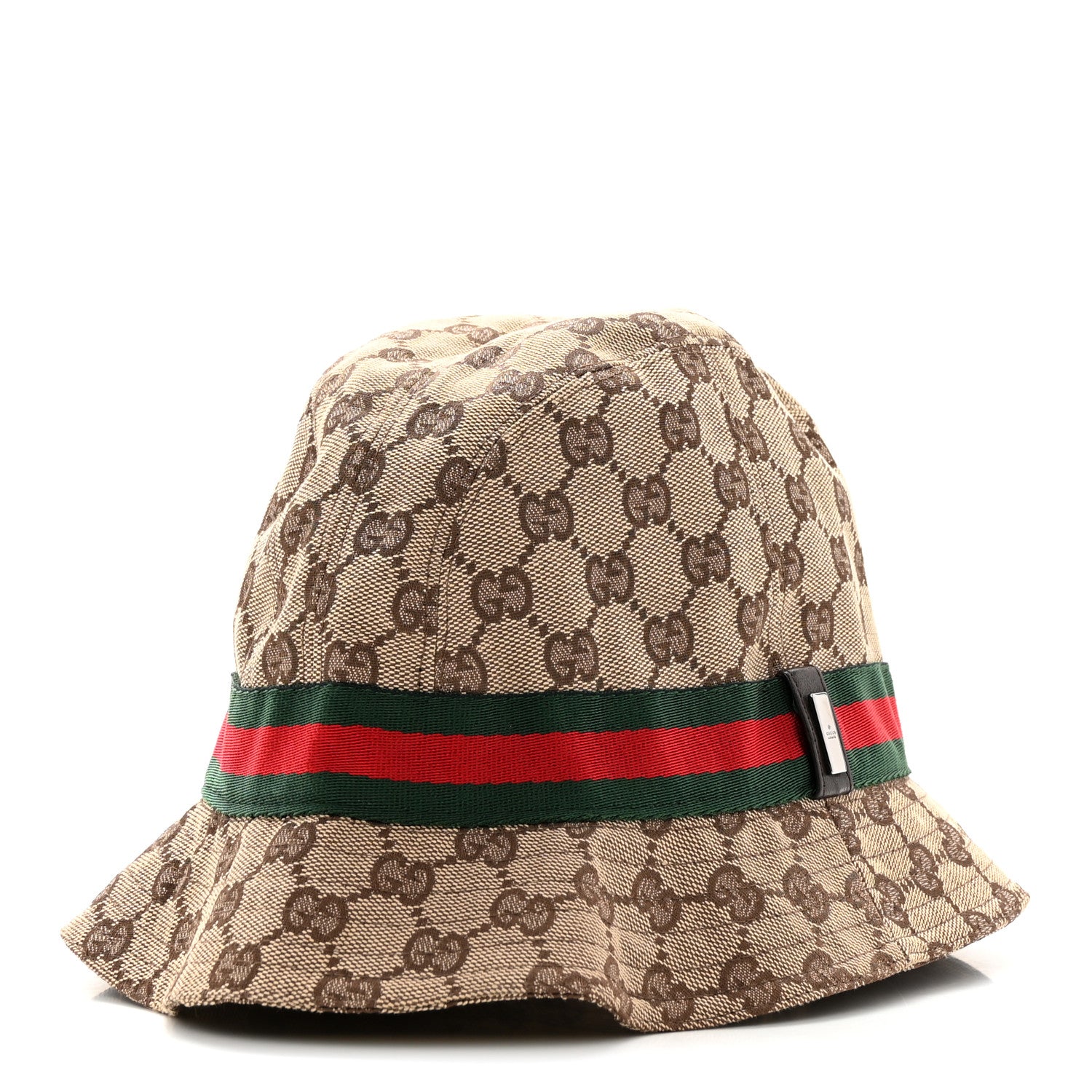 Gucci GG Monogram Web Bucket Hat M Brown 1 of 11