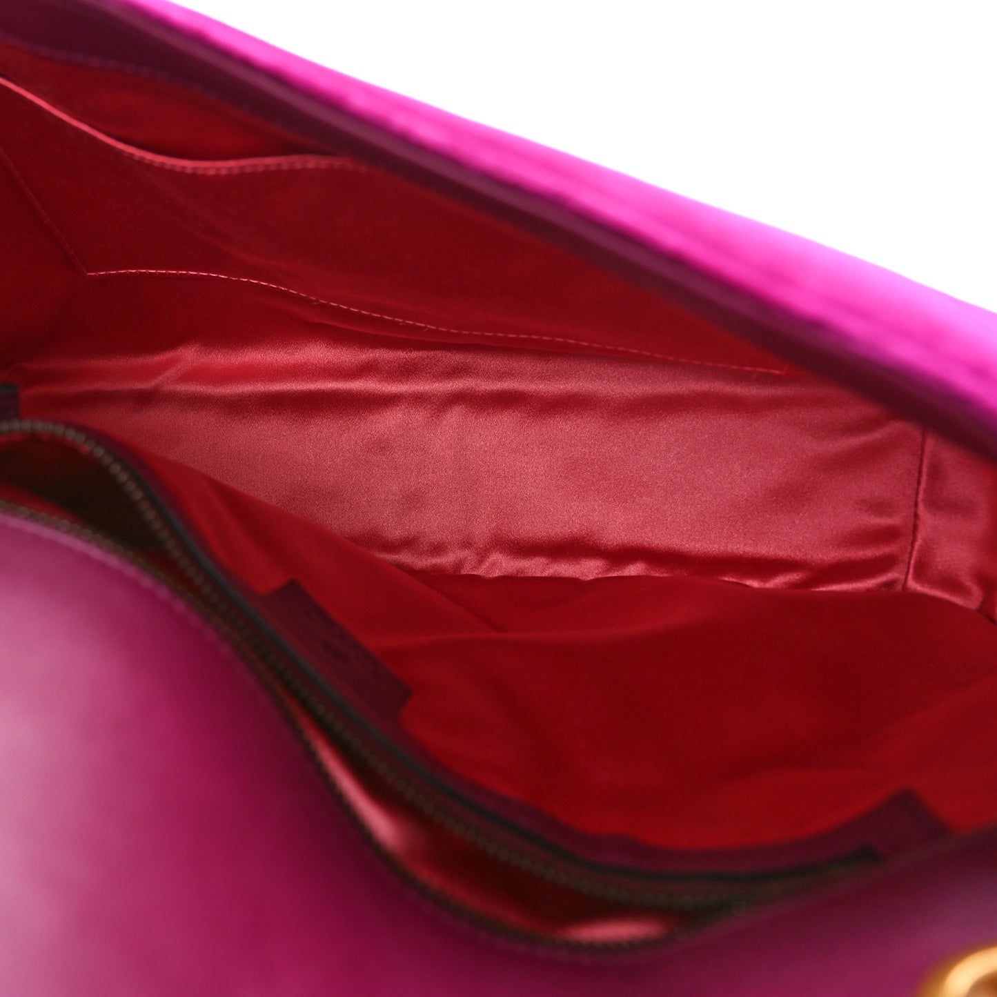 Velvet Matelasse Medium GG Marmont Shoulder Bag Fuchsia Violet Cyclamen