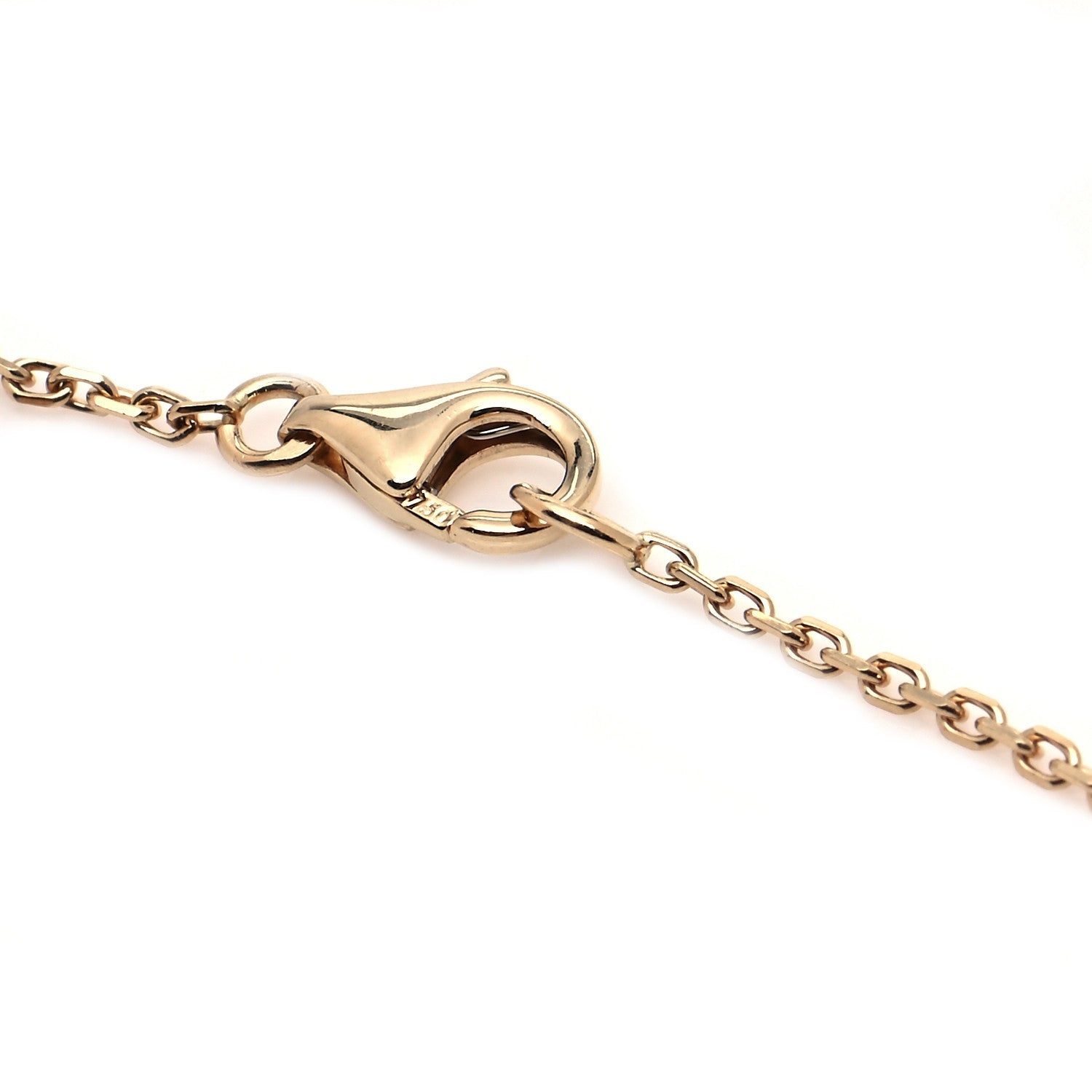 Van Cleef & Arpels 18K Yellow Gold Black Onyx Vintage Alhambra Pendant Necklace 4 of 8