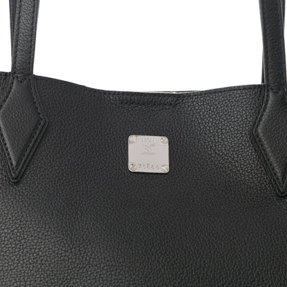 MCM Grained Calfskin Medium Yris Shopper Tote Black 11 of 11