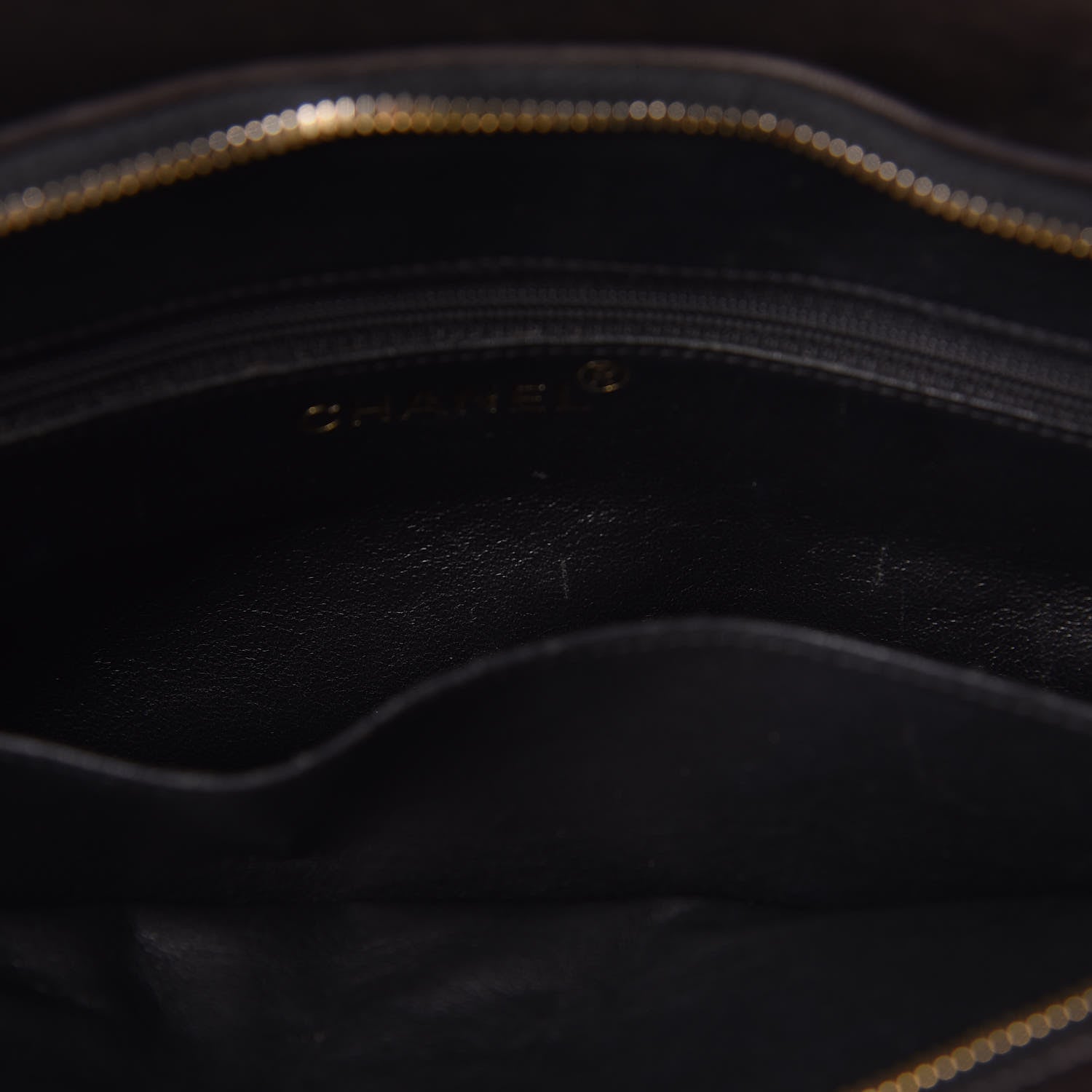 Chanel Lambskin Quilted Shopping Tote Black 14 of 14