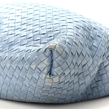 Bottega Veneta Nappa Torchon Alligator Intrecciato Hobo Bag Light Blue 8 of 8
