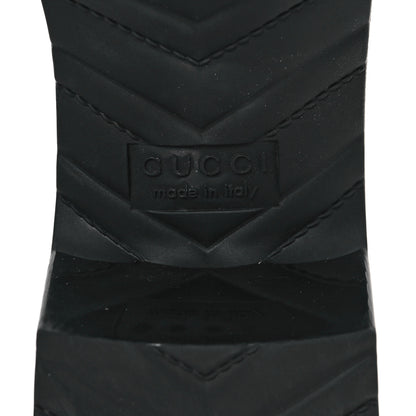 Gucci Rubber Gucci Logo Womens Platform 20/60mm Slide Sandals 40 Black 7 of 11