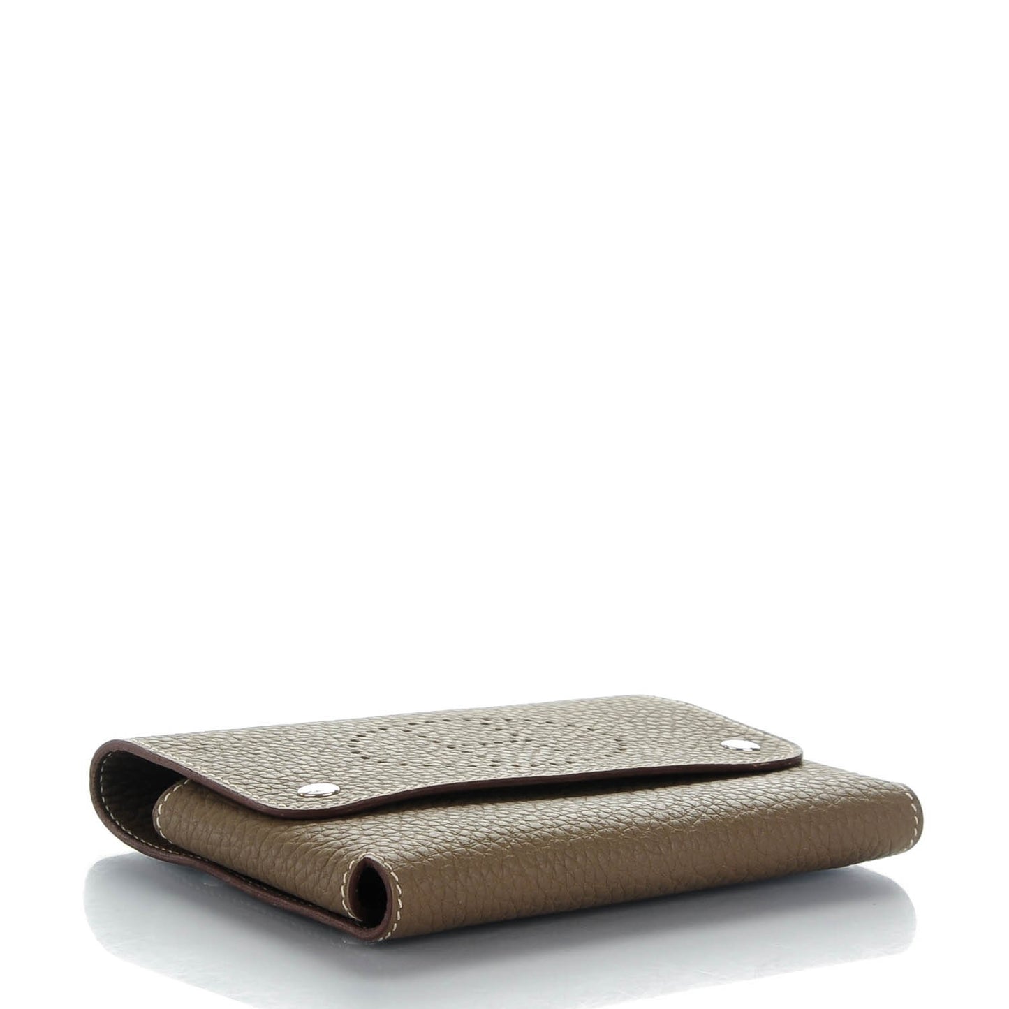 Taurillon Clemence Mises et Relances Playing Cards Holder Etoupe
