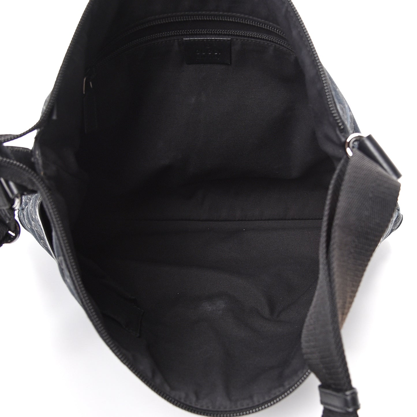 Monogram Perforated Calfskin Messenger Black