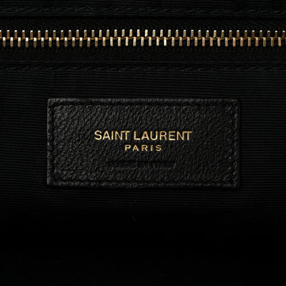 Saint Laurent Lambskin Quilted Maxi Icare Shopping Tote Black 7 of 12