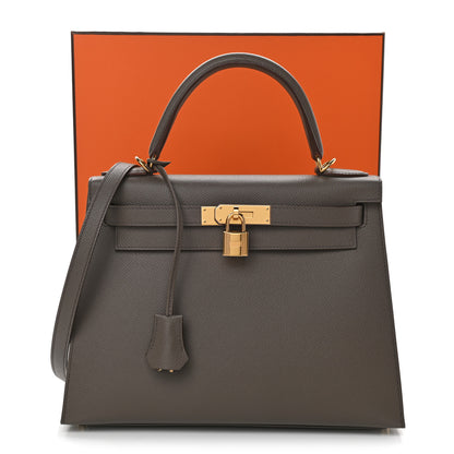 Hermes Epsom Kelly Sellier 28 Etain 11 of 11