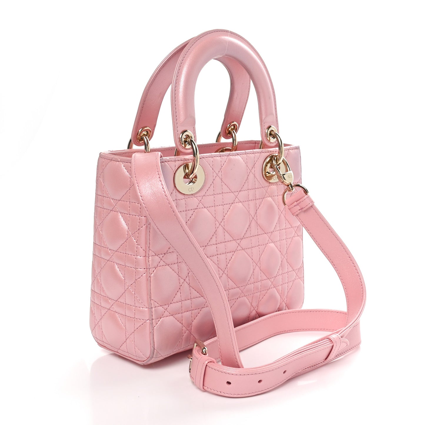 Lambskin Cannage Small My Lady Dior Pink