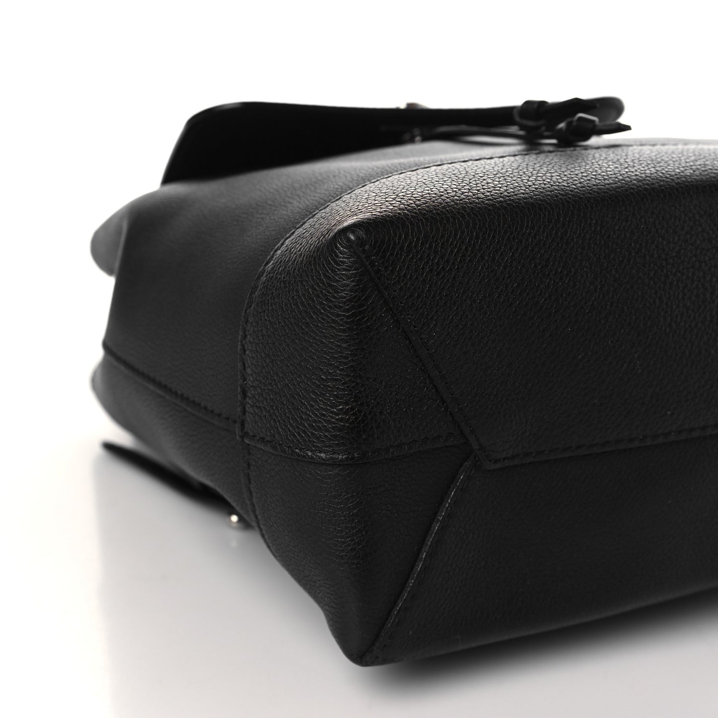 Calfskin Lockme Backpack Black