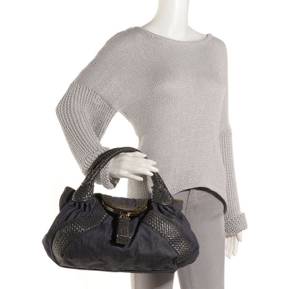 Fendi Denim Spalmati Woven Spy Blue 2 of 9