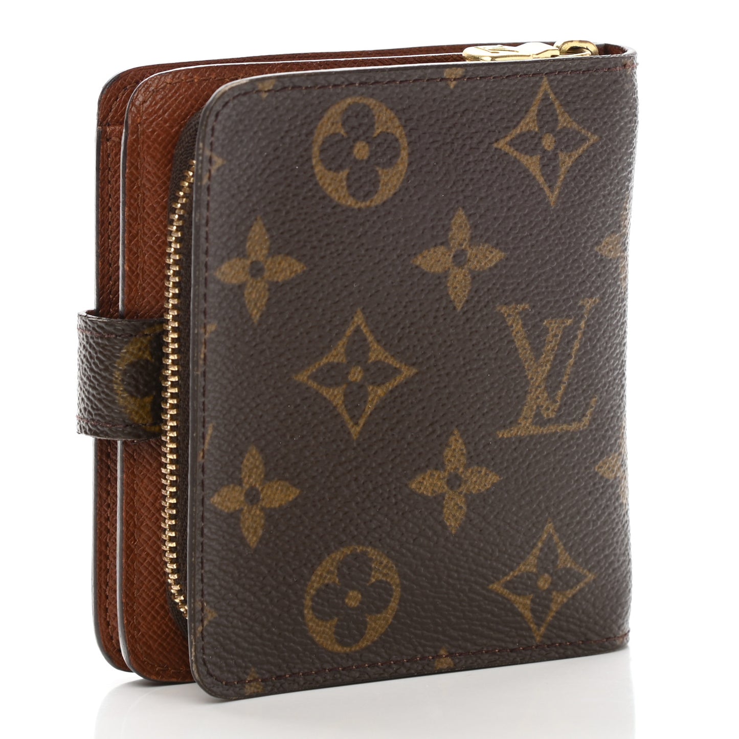 Monogram Compact Zippe Zipped Wallet