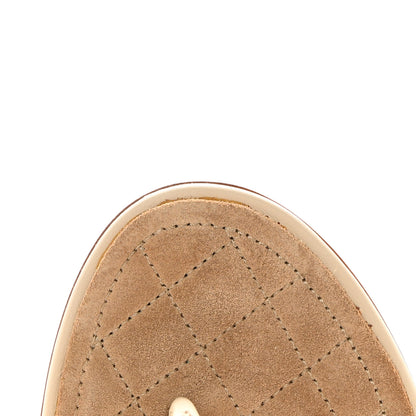 Chanel Calfskin Quilted CC Turnlock Sandals 39 Dark 39 White 14 of 17