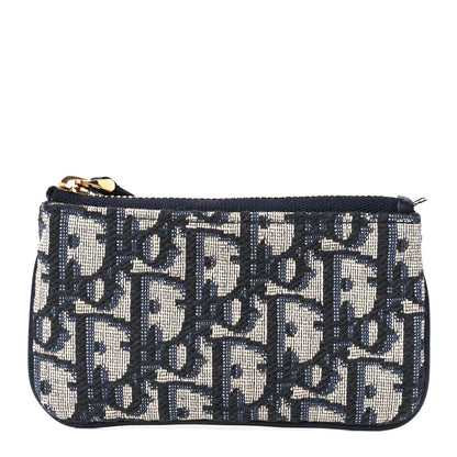 Christian Dior Oblique Key Case Blue 1 of 11