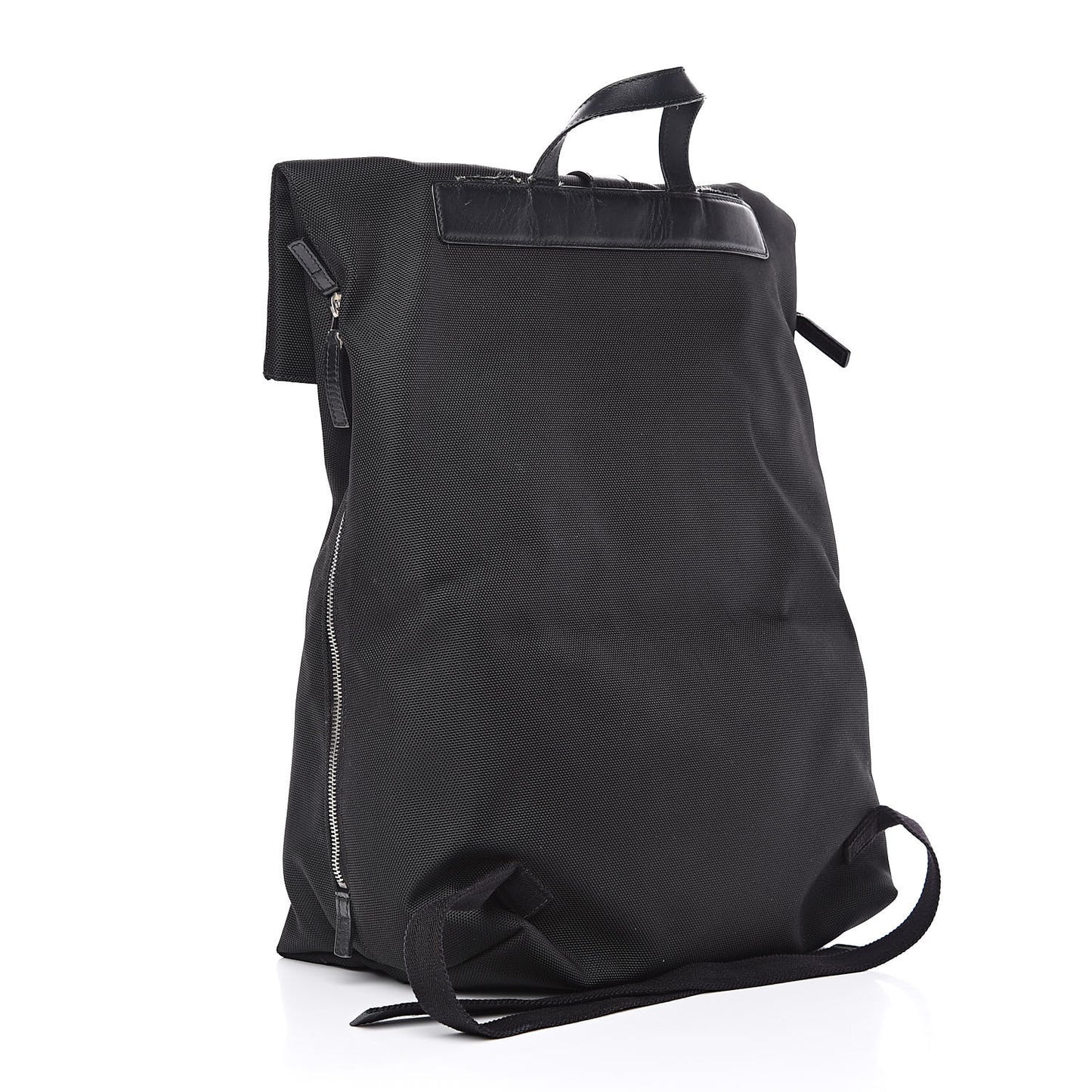 Techno Canvas Web Single Buckle Backpack Black