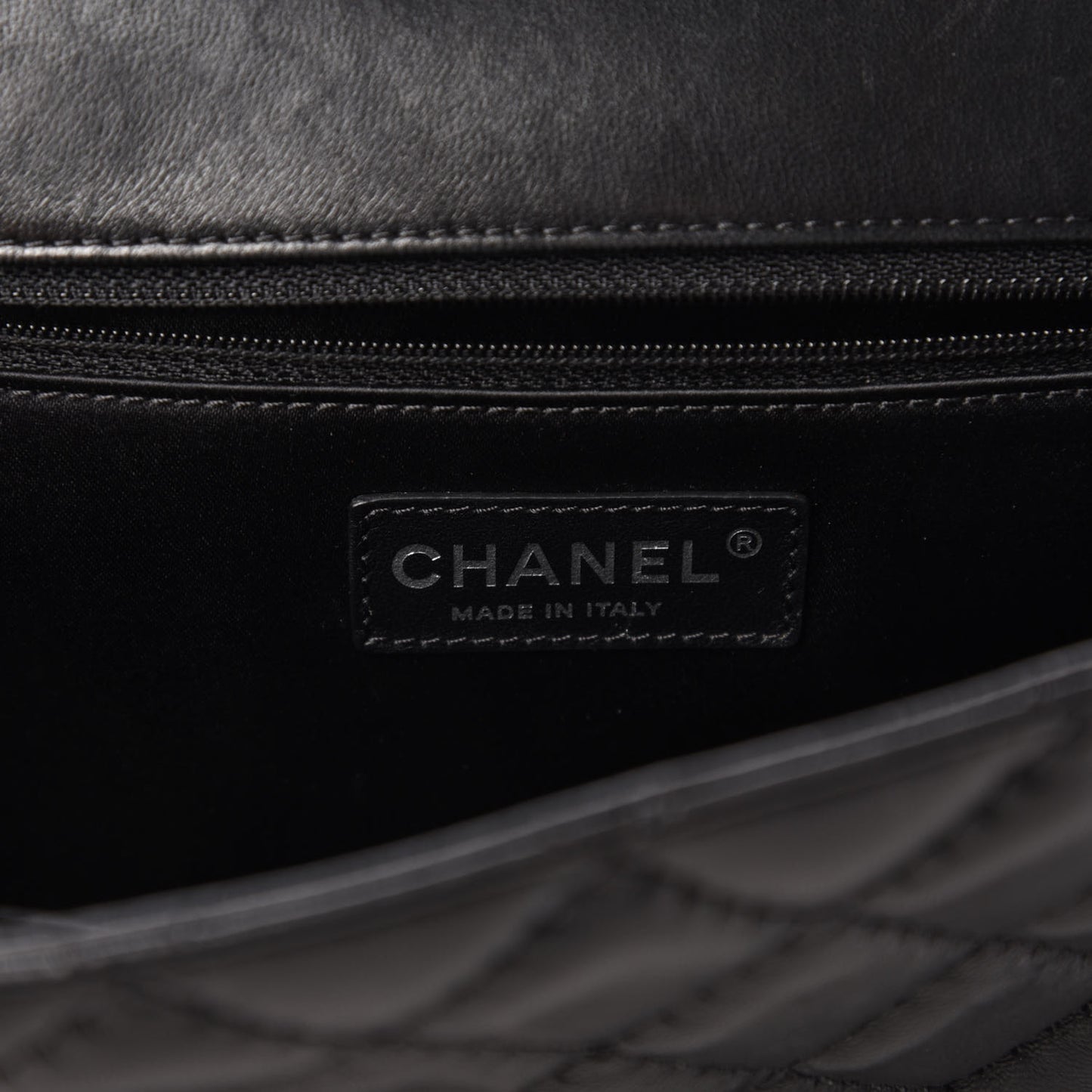 Lambskin Quilted Jumbo Easy Carry Flap Black