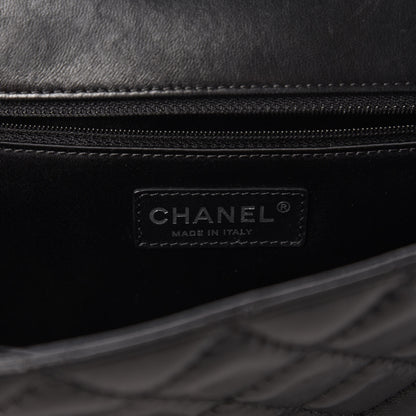Chanel Lambskin Quilted Jumbo Easy Carry Flap Black 8 of 11