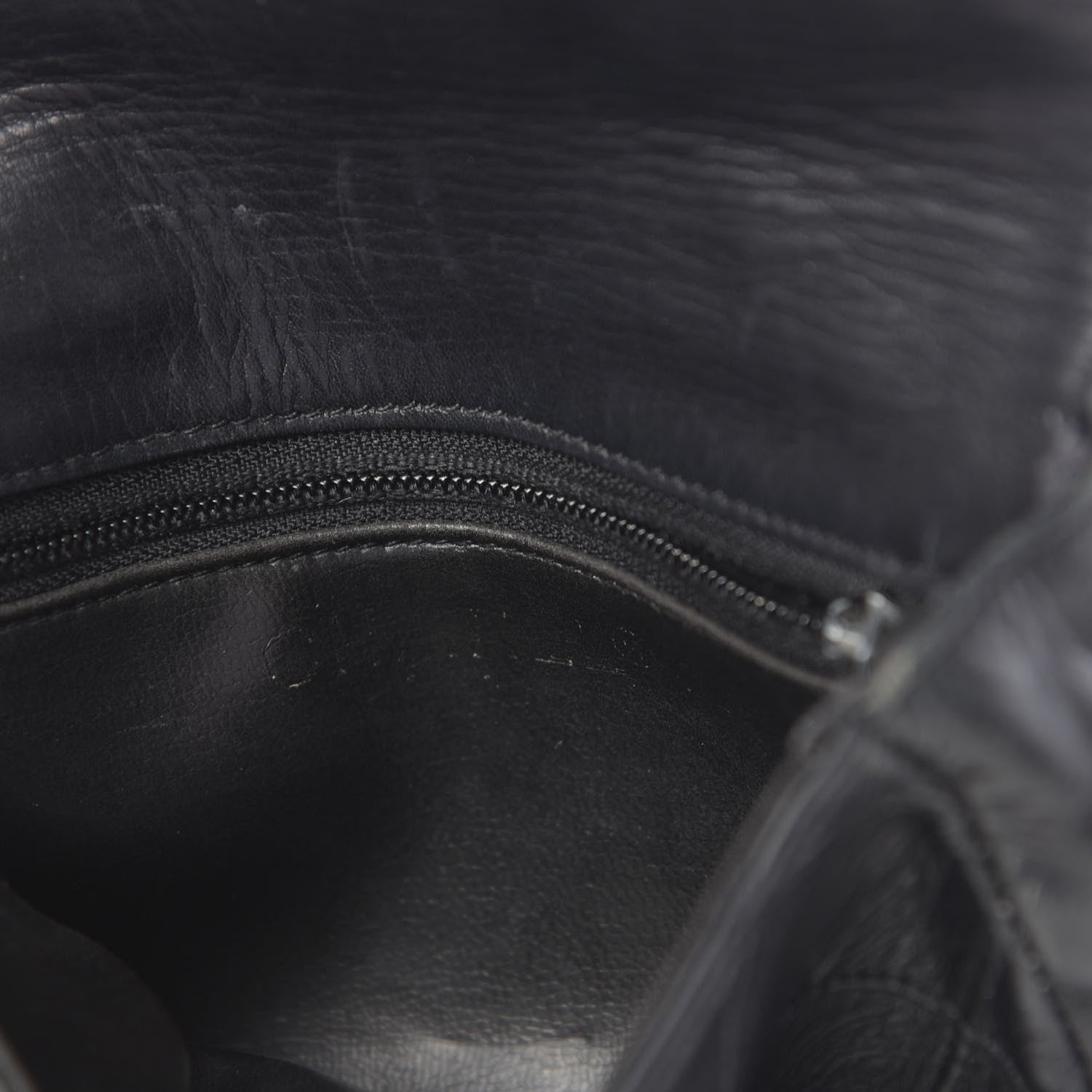 Chanel Calfskin Diamond Embossed Flap Waist Belt Bag Black 6 of 14