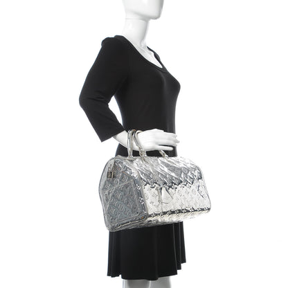 Louis Vuitton Monogram Miroir Speedy 35 Silver 2 of 20