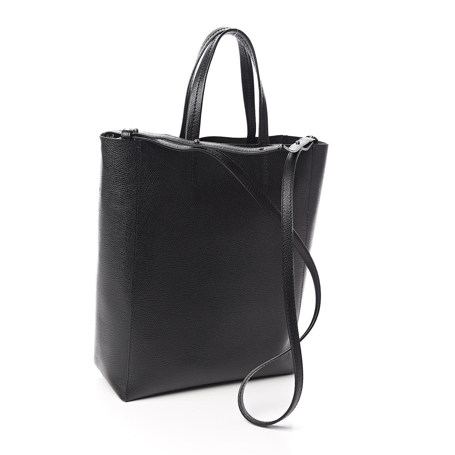 Celine Grained Calfskin Small Vertical Cabas Black 3 of 9