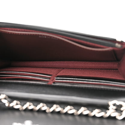 Chanel Lambskin Quilted Wallet On Chain WOC Black 4 of 11