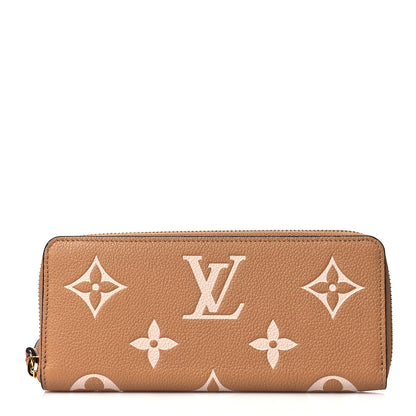 Louis Vuitton Empreinte Monogram Giant Clemence Wallet Arizona Creme 1 of 8