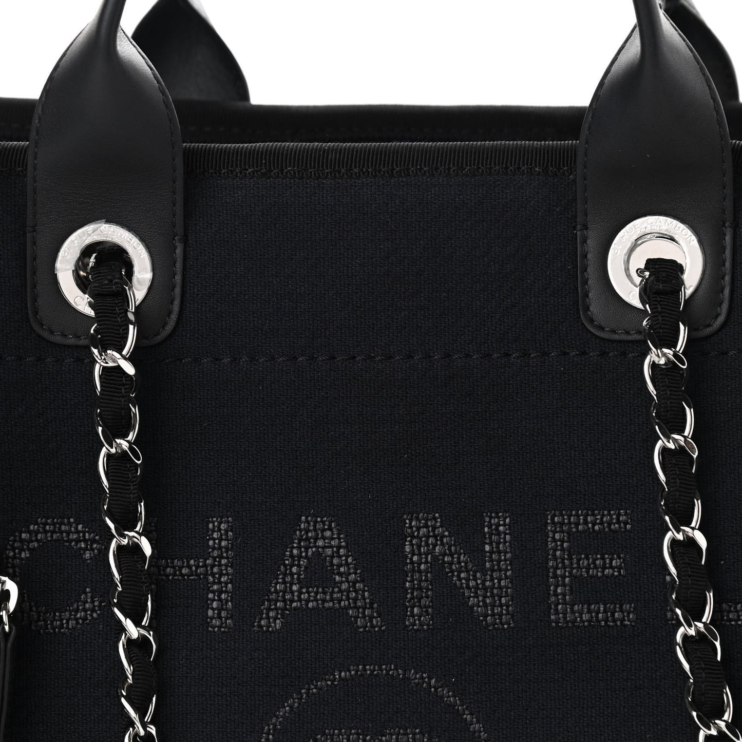 Mixed Fibers Medium Deauville Tote Black
