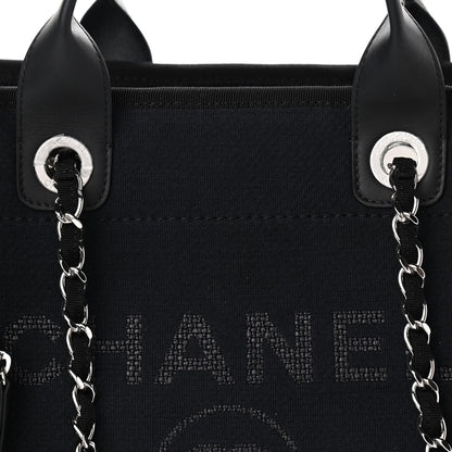 Chanel Mixed Fibers Medium Deauville Tote Black 9 of 12