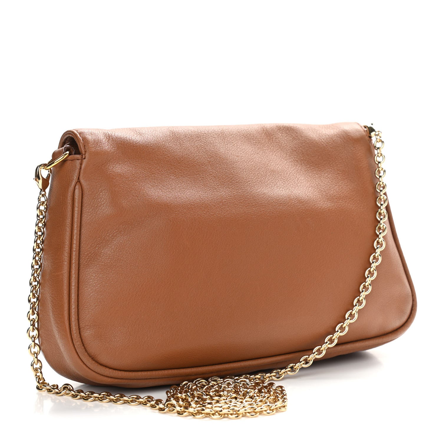 Fendi Vitello Flamingo Fendista Pouchette Crossbody Orzo 3 of 11
