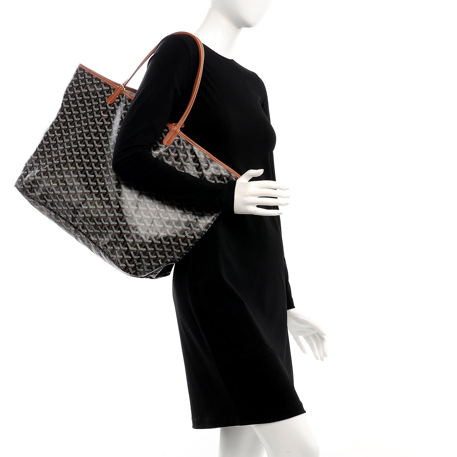 Goyard Goyardine Saint Louis GM Black Gold 2 of 7