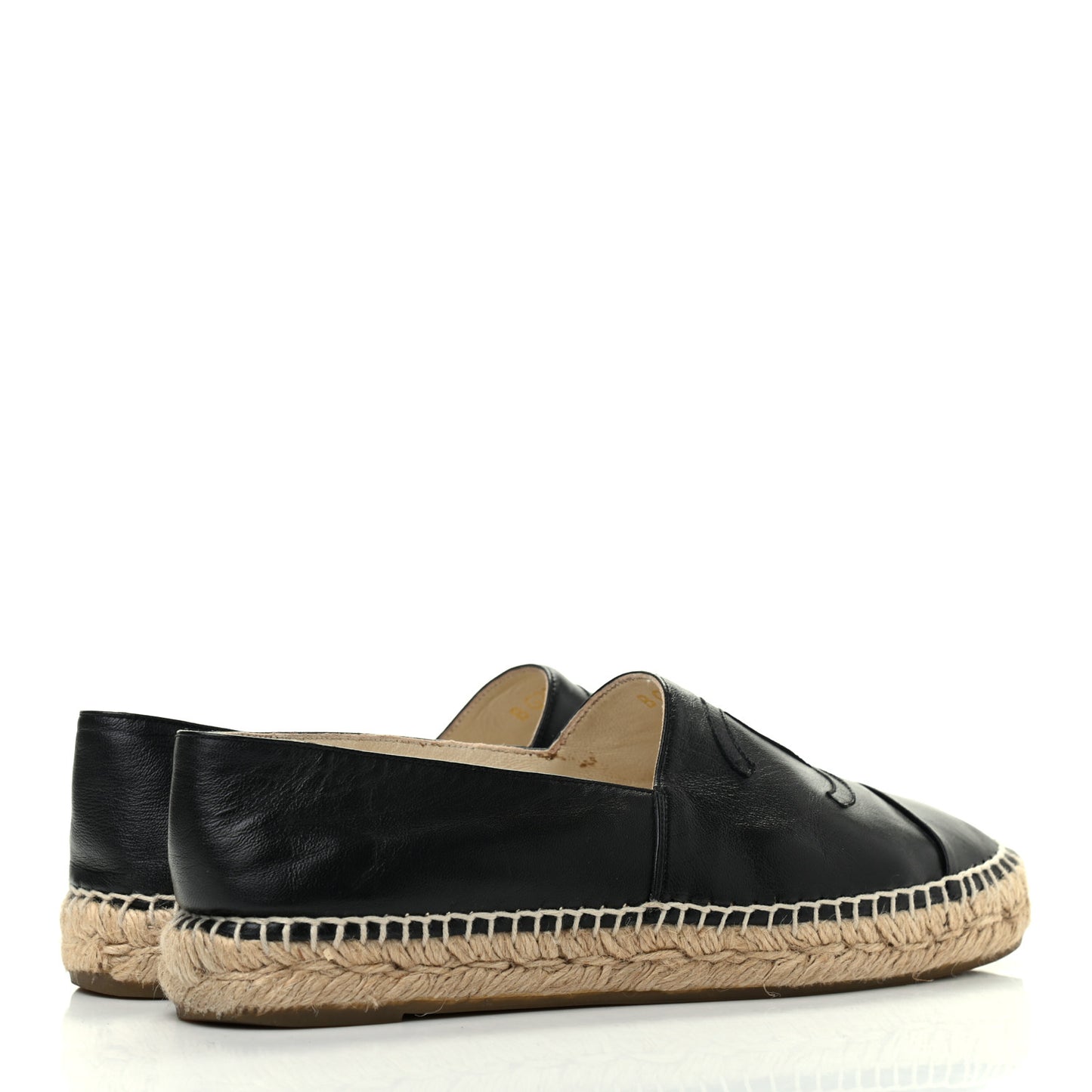 Lambskin CC Espadrilles 39 Black