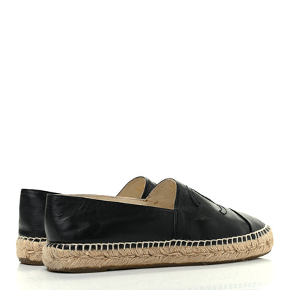 Chanel Lambskin CC Espadrilles 39 Black 4 of 14