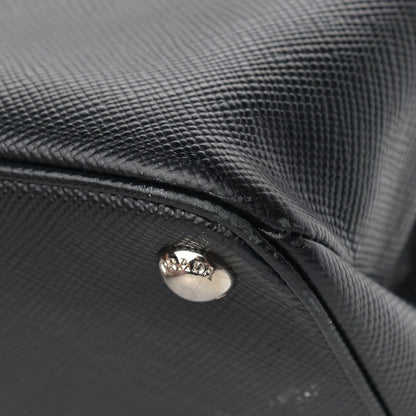 Prada Saffiano Cuir Twin Tote Black 10 of 21
