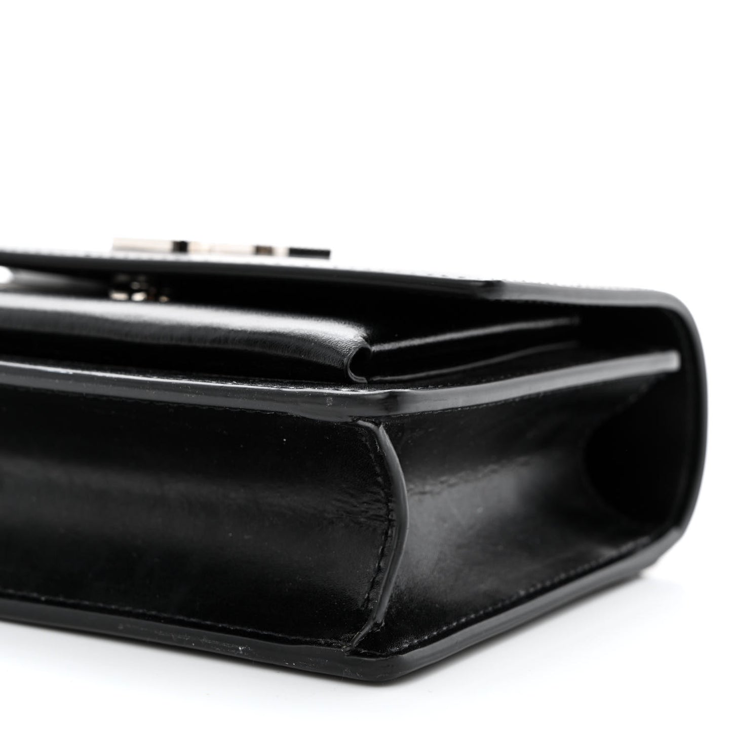 Calfskin Monogram Sunset Chain Wallet Black