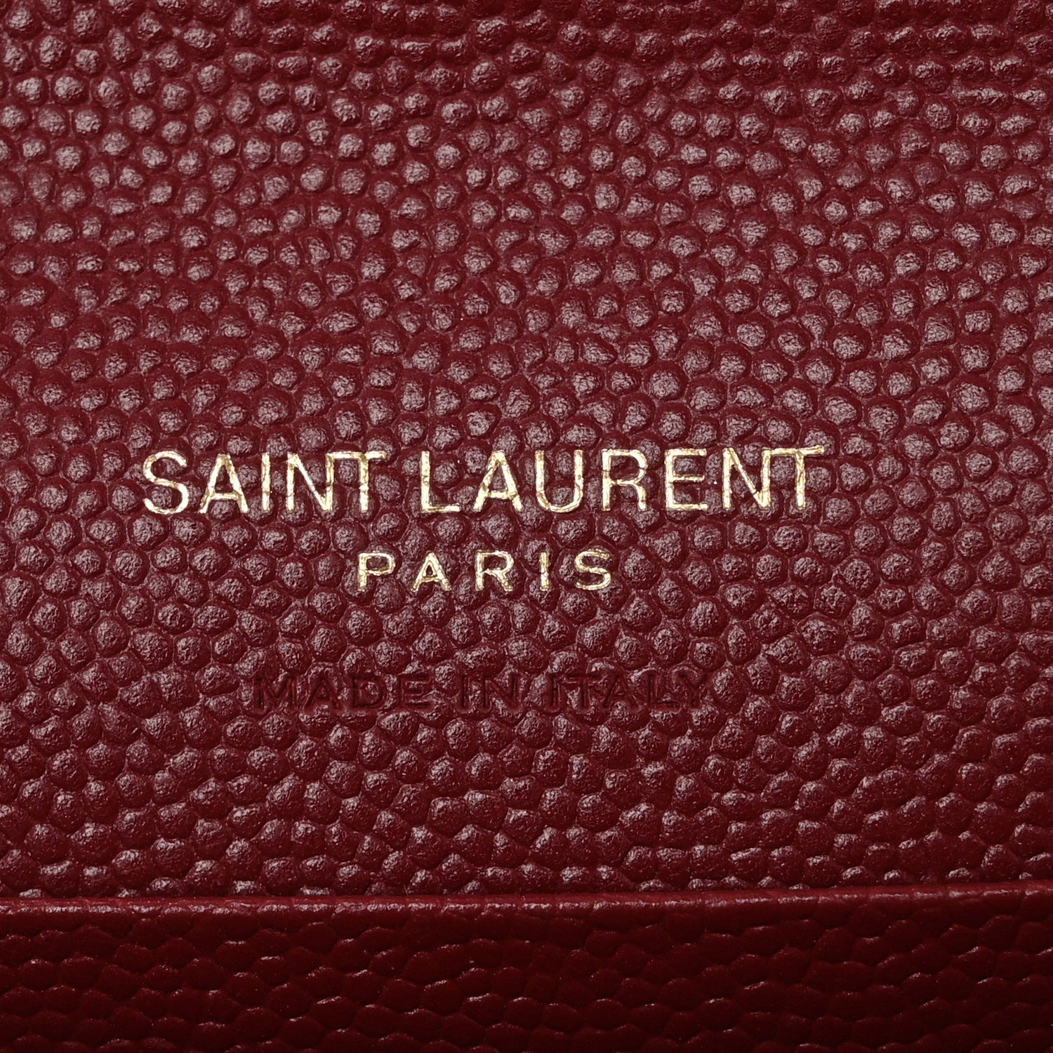 Saint Laurent Grain De Poudre Matelasse Chevron Small Monogram Envelope Wallet Opyum Red 6 of 11