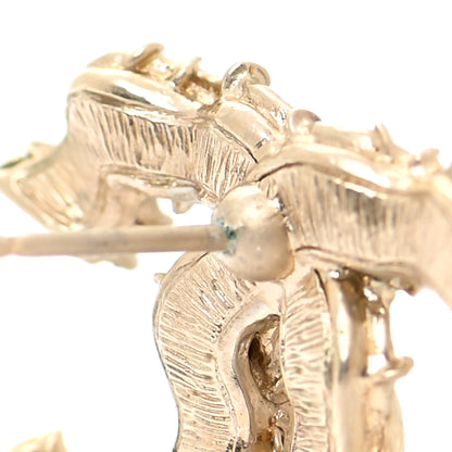 Chanel Crystal CC Earrings Gold 6 of 6
