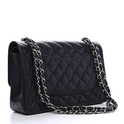 Chanel Caviar Quilted Jumbo Double Flap Black 3 of 9