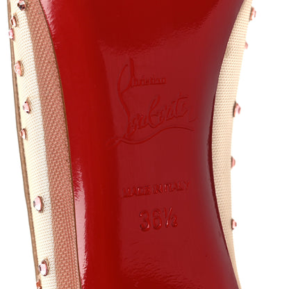 Christian Louboutin Patent Rete Strass Follies 70 Pumps 36.5 Guimauve 7 of 7