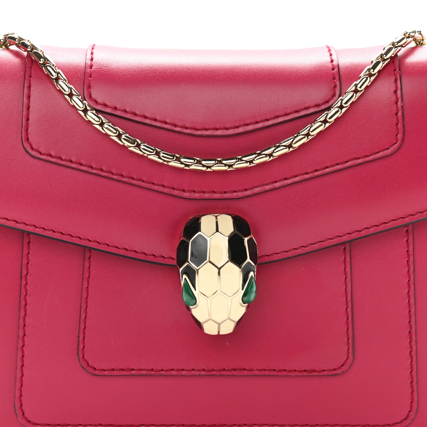 Calfskin Serpenti Forever Crossbody Bag Pink