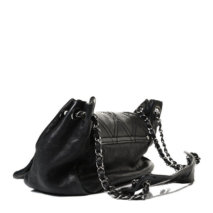 Chanel Calfskin Diamond Stitch Accordion Flap Black 3 of 12
