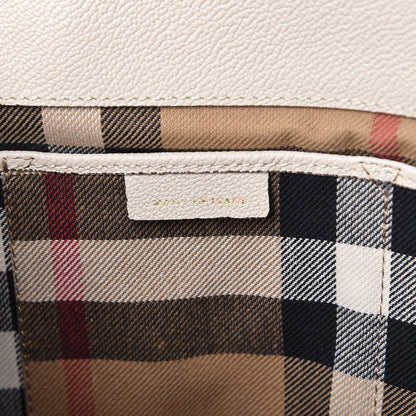 Burberry Soft Grain Calfskin Medium Buckle Tote Limestone 7 of 10