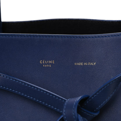 Celine Smooth Calfskin Medium Belt Cabas Phantom Royal Blue 9 of 11