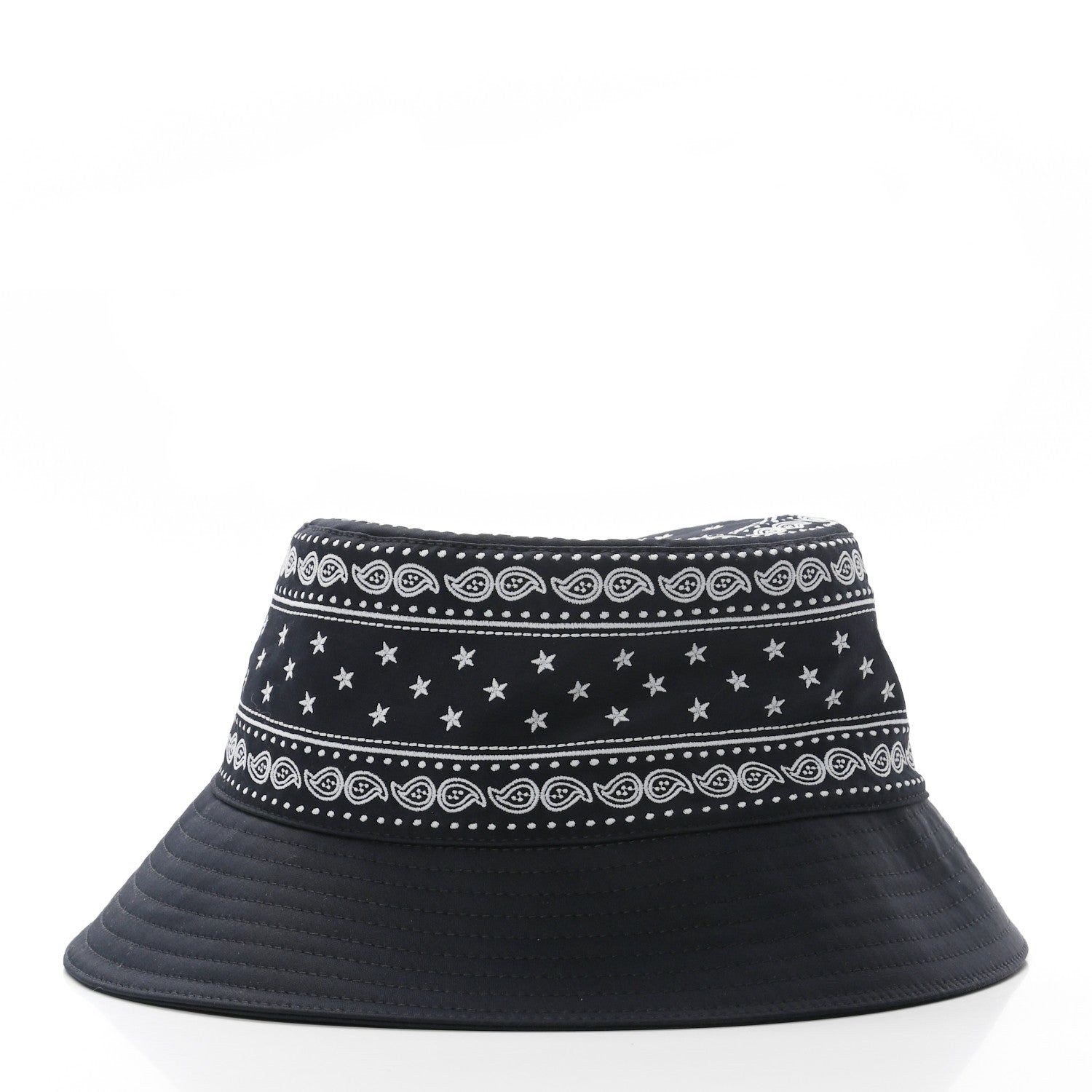 Hermes Technical Gabardine Balade Bandana Bucket Hat 57 Marine 4 of 8