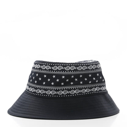 Hermes Technical Gabardine Balade Bandana Bucket Hat 57 Marine 4 of 8