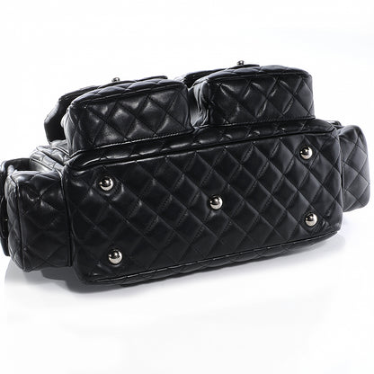 Chanel Calfskin Quilted Large Cambon Multipocket Reporter Black 8 of 8