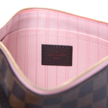 Louis Vuitton Damier Ebene Neverfull MM GM Pochette Rose Ballerine 6 of 7