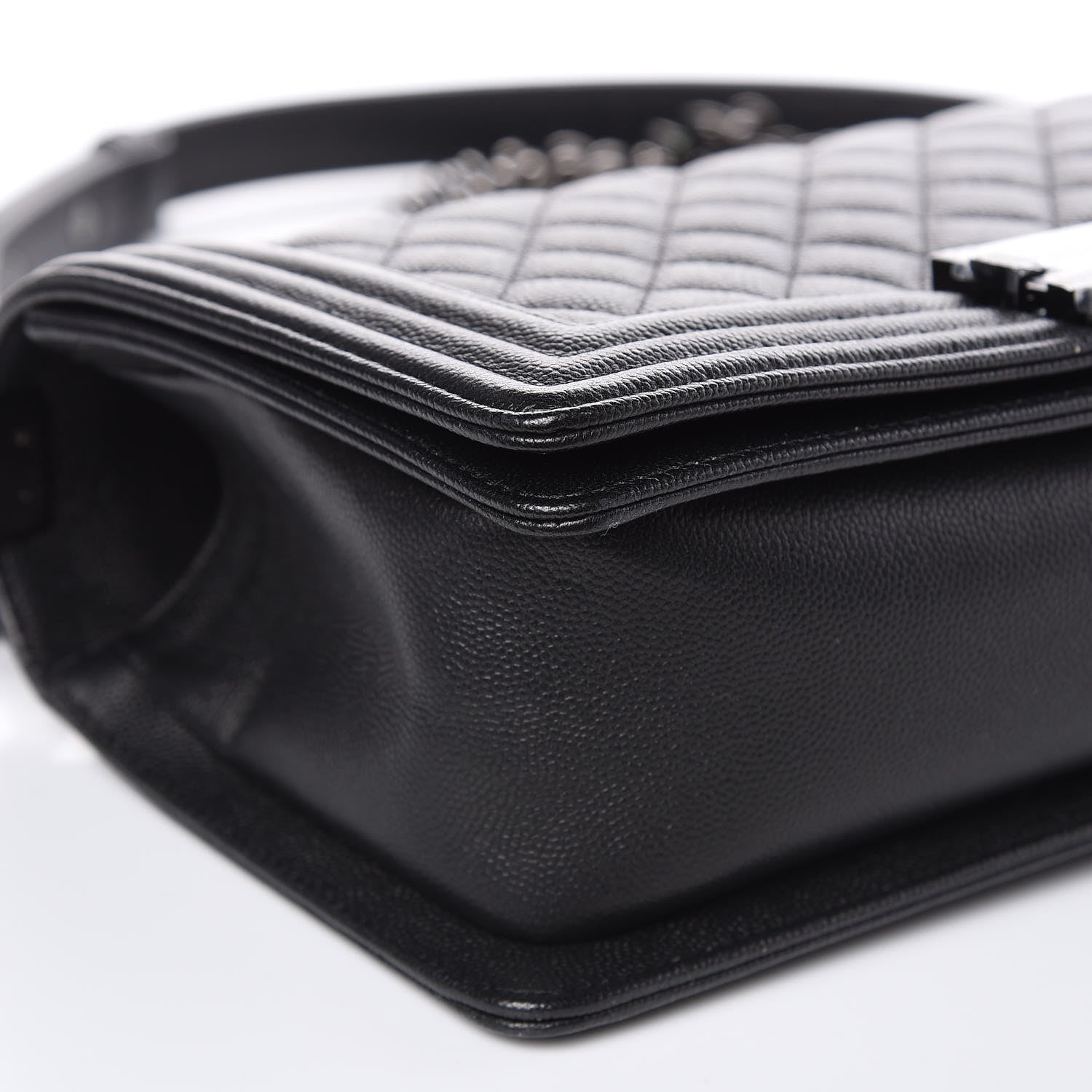 Chanel Caviar Quilted Medium Boy Flap So Black 8 of 10